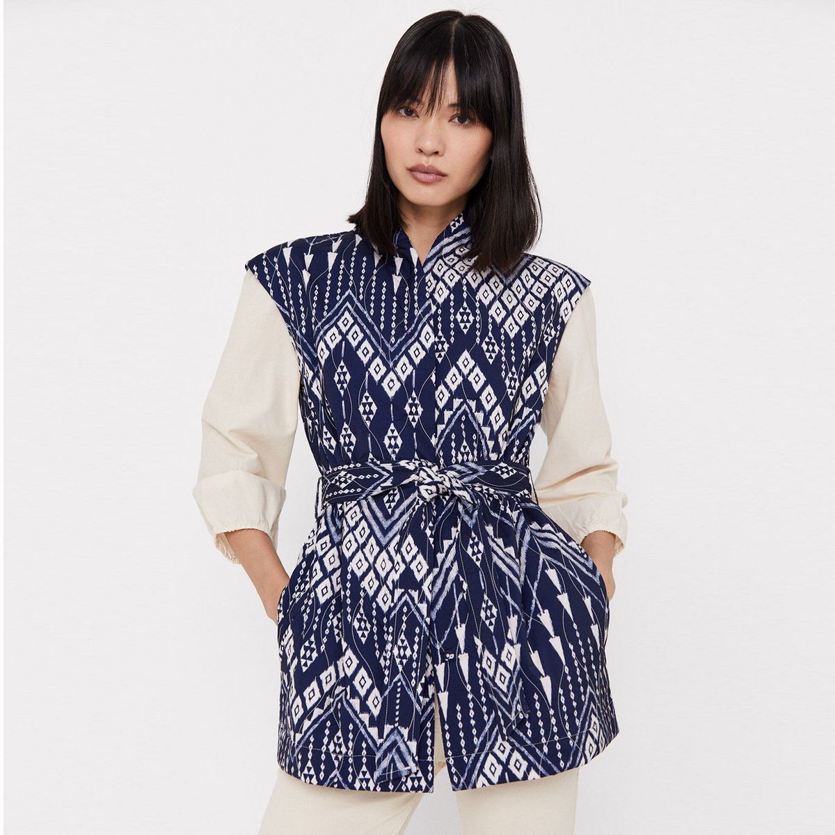 CORTEFIEL - Chaleco Liso Mujer Cortefiel