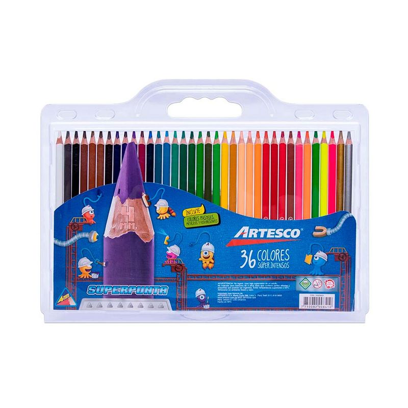 ARTESCO - Colores Trianulares Largos x36 Unidades Artesco