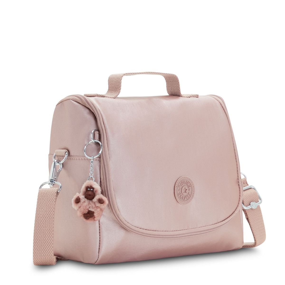KIPLING - Lonchera Escolar New Kichirou Pale Rose Metallic Kipling