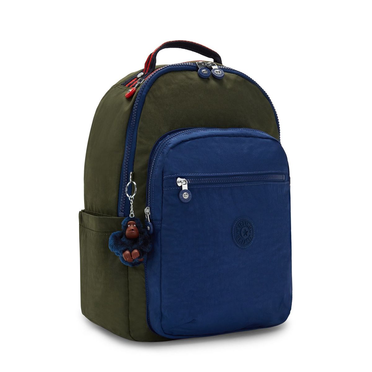 KIPLING - Mochila Escolar Seoul Seaweed Green Blue Kipling
