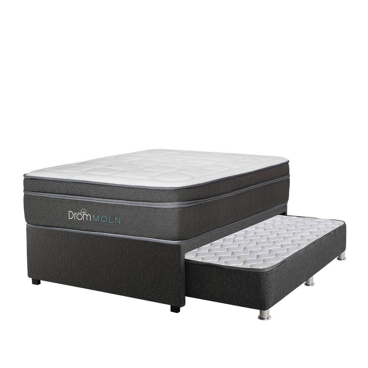 DROM - Cama Divan Moln 1.5 Plz + 1 Almohada Viscoelástica y Protector