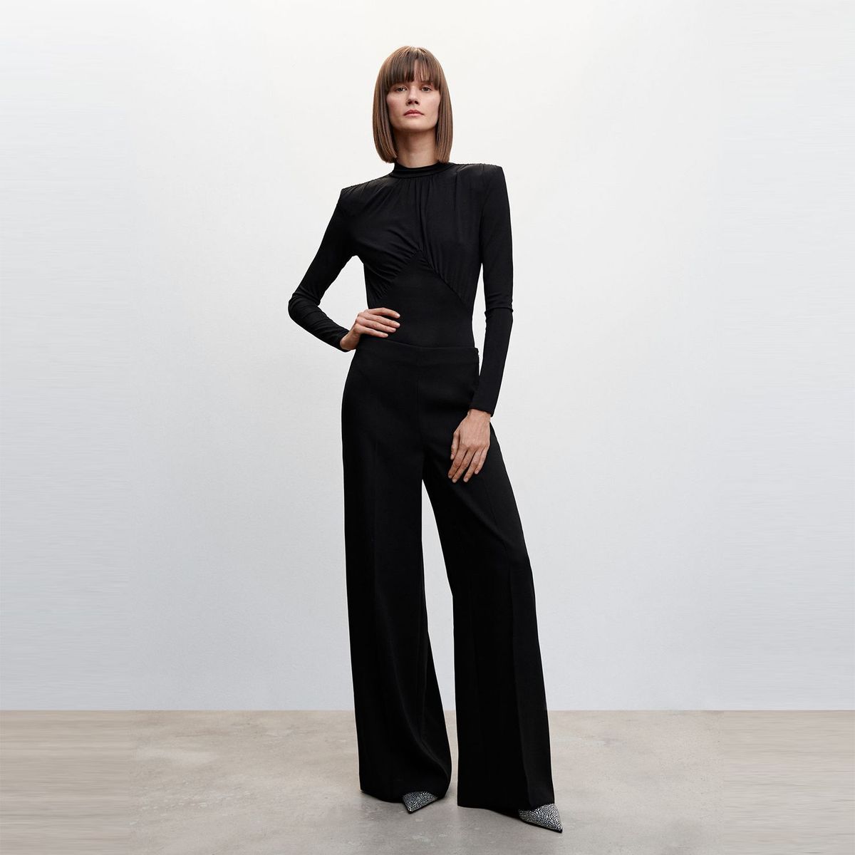 MANGO - Pantalón Palazzo Mujer Mango