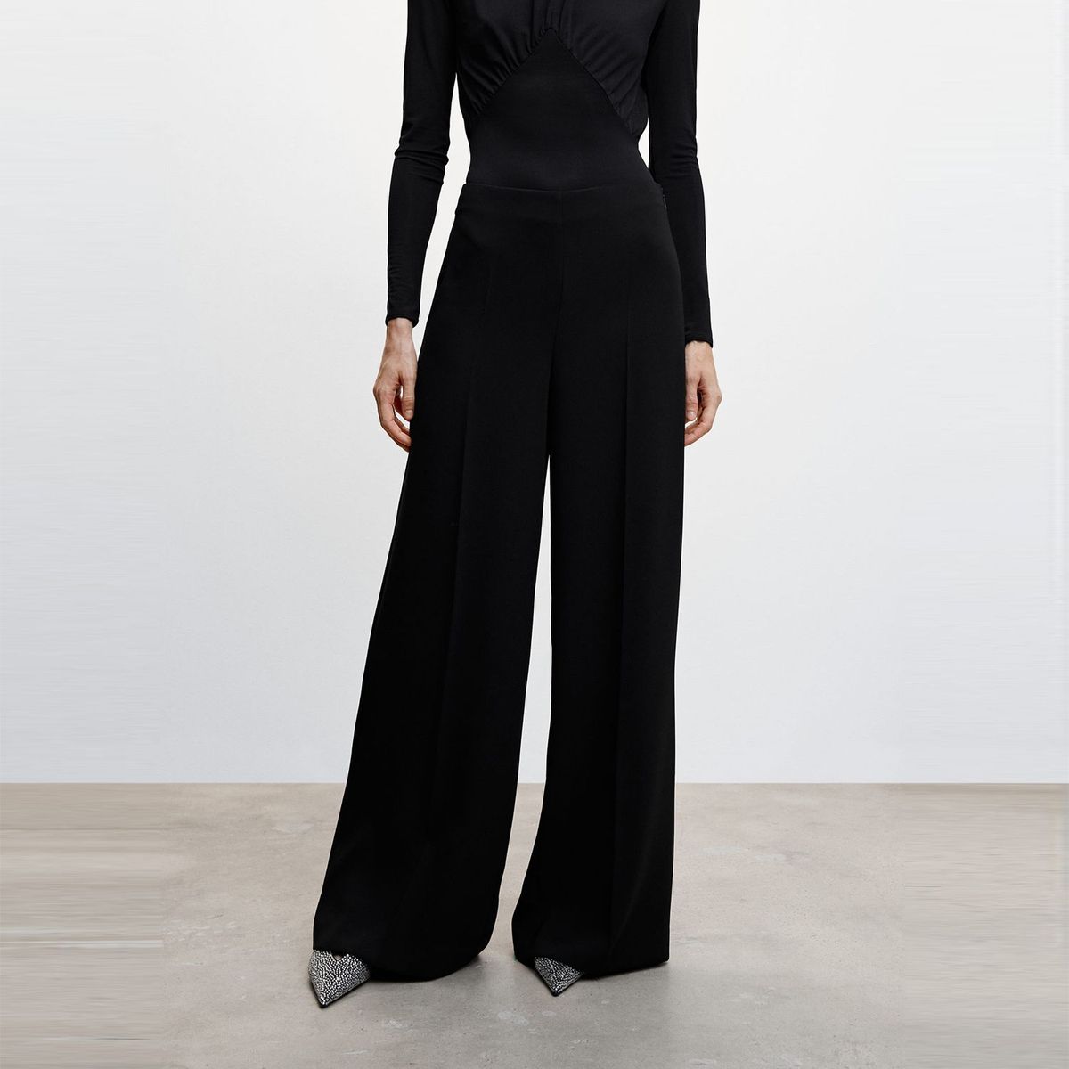 MANGO - Pantalón Palazzo Mujer Mango