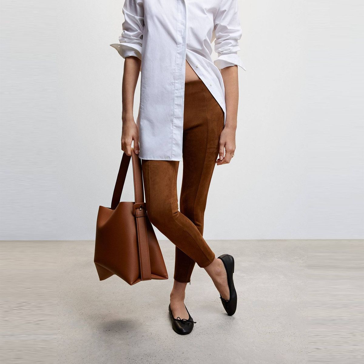 MANGO - Pantalón Legging Mujer Mango