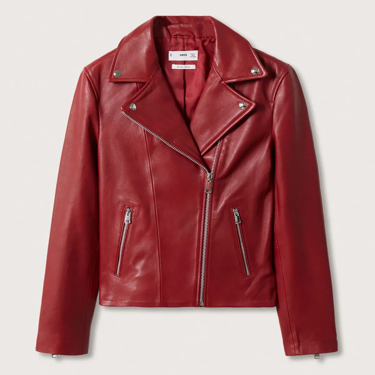 MANGO - Casaca de Cuero Mujer Mango