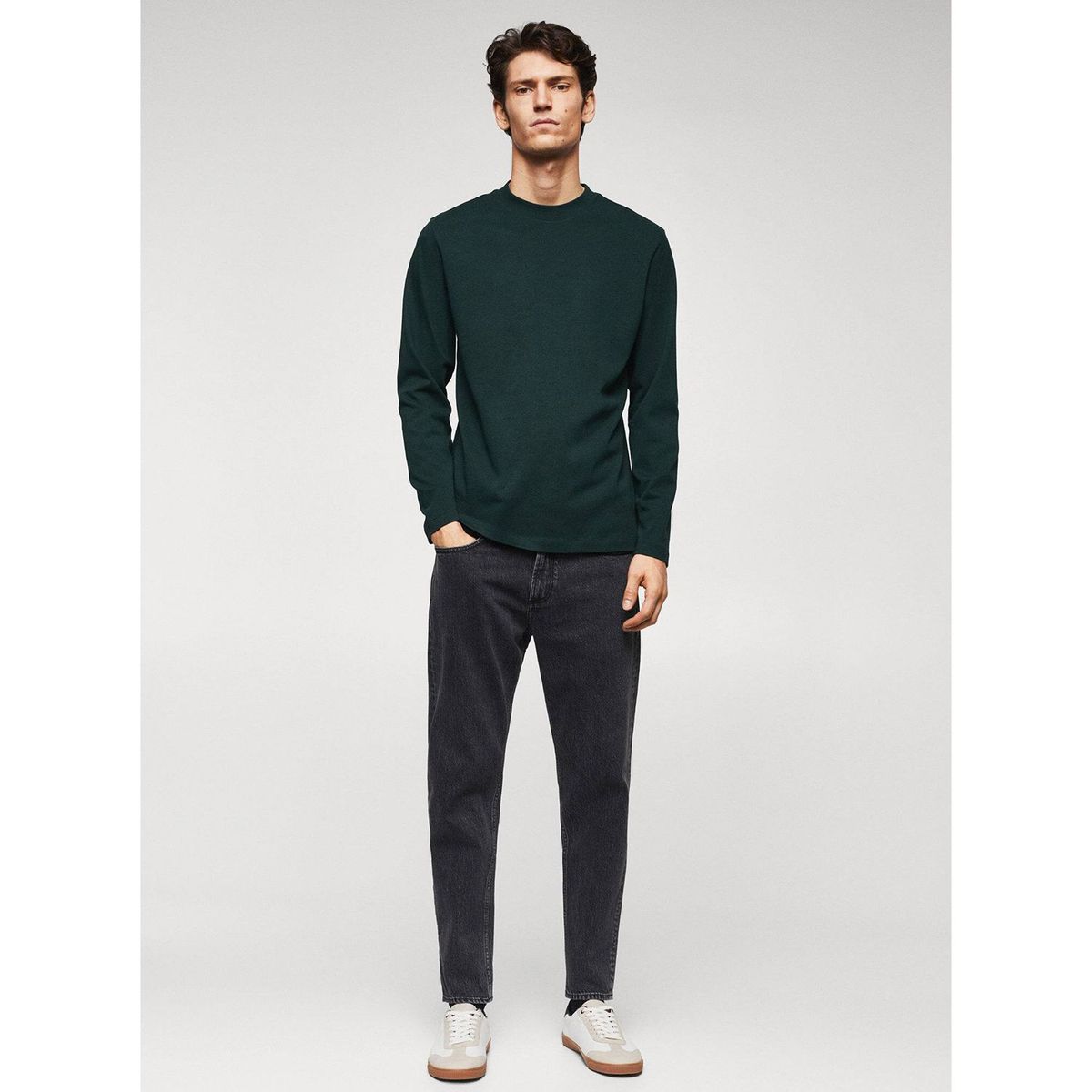 MANGO - Polo Manga Larga Hombre Mango