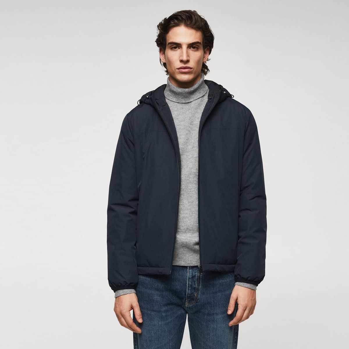 MANGO - Casaca Impermeable Hombre Mango Man Performance