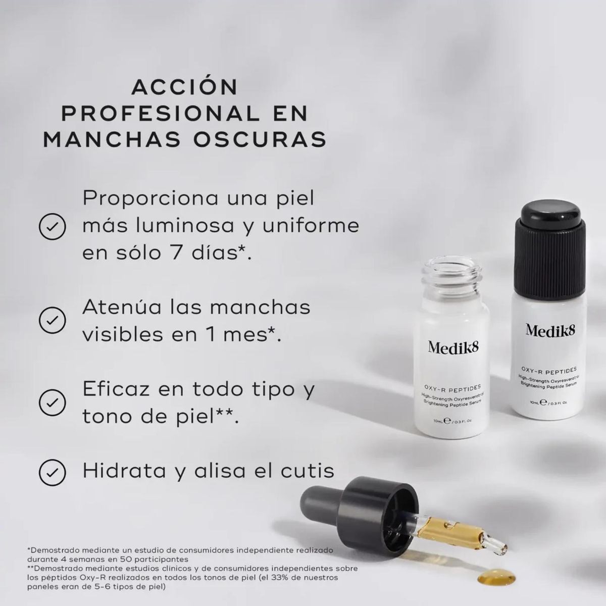 MEDIK8 - Suero Oxy-R Peptides Anti manchas Todo tipo de piel 2 x 10 ml MEDIK8