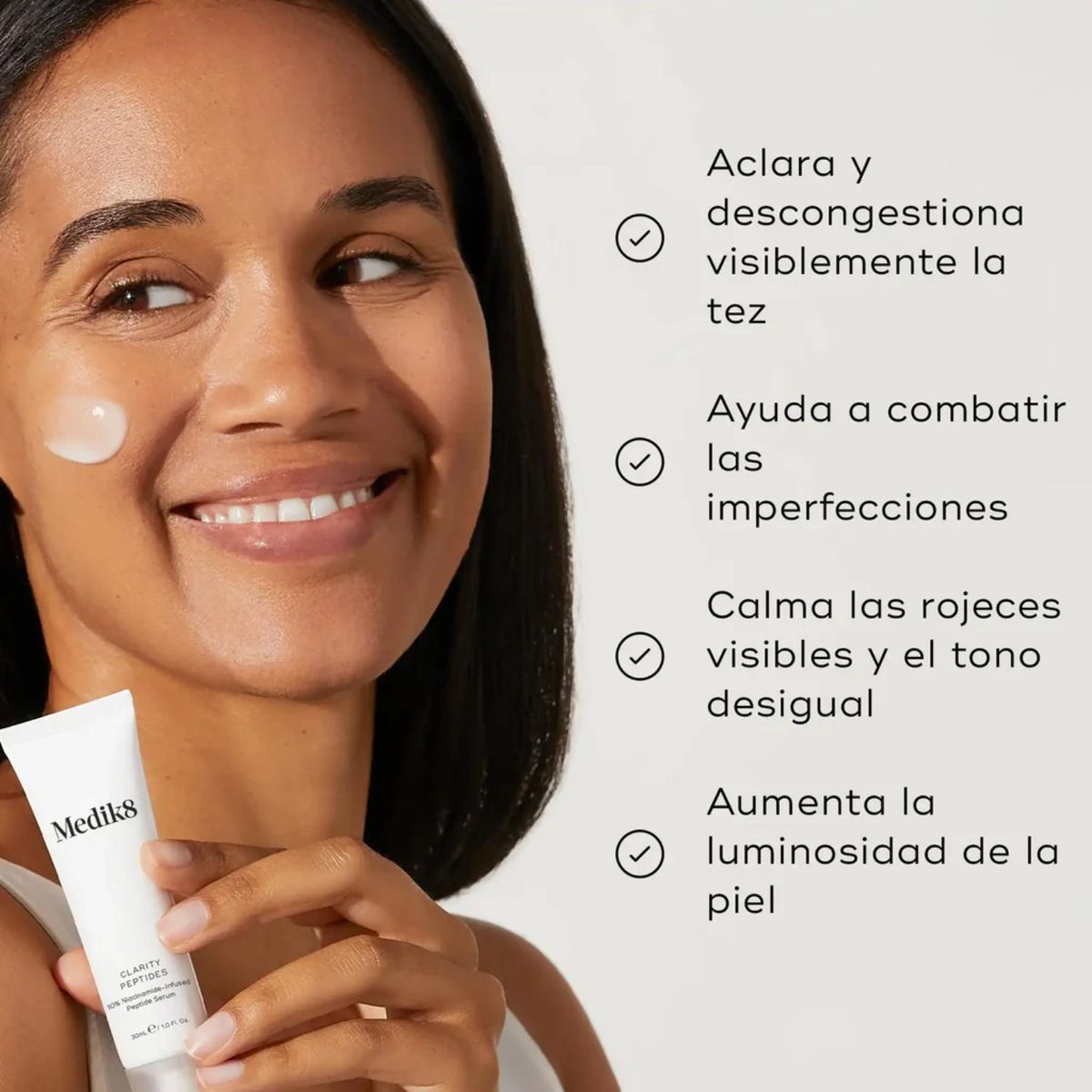 MEDIK8 - Suero Clarity Peptides Luminosidad Todo tipo de piel 30 ml MEDIK8