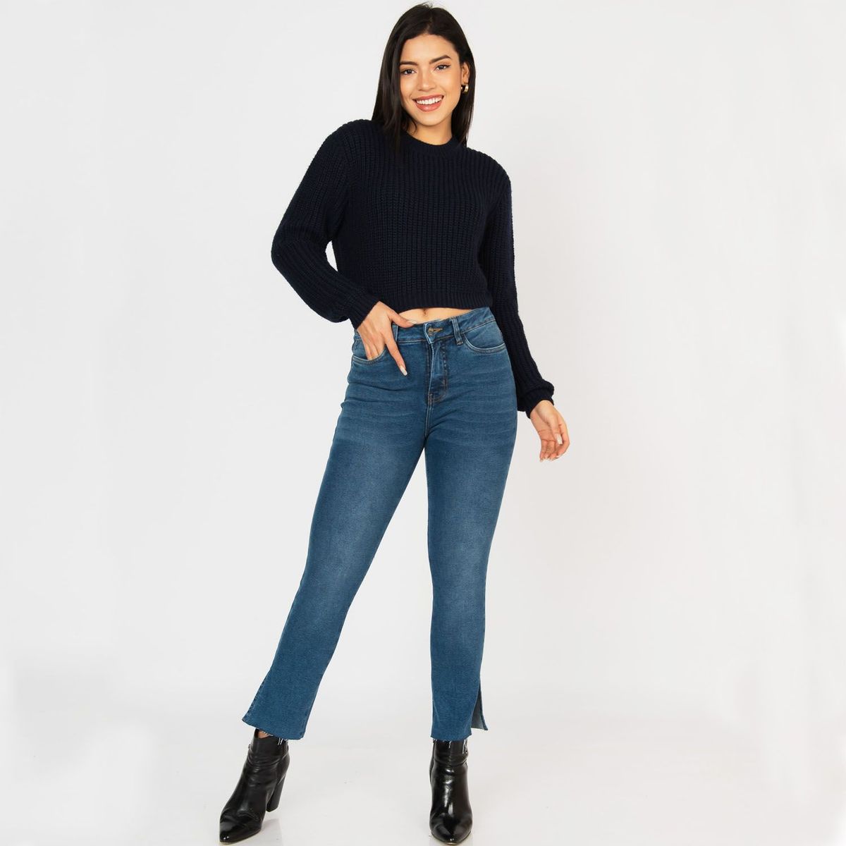 JAROLA - Jean Mom Tiro Alto Mujer Jarola