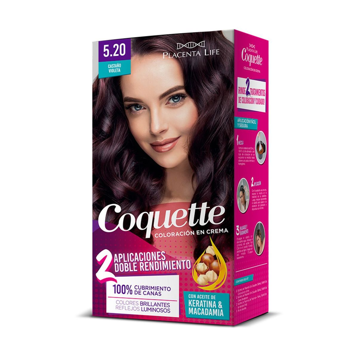 COQUETTE - Tinte para Cabello Castaño Violeta Coquette