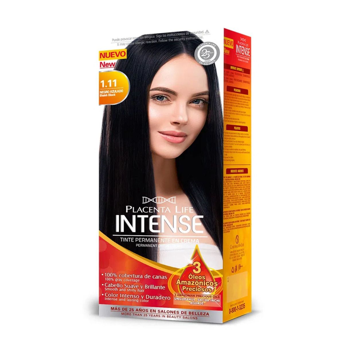 INTENSE - Tinte para Cabello Negro Azulado Intense