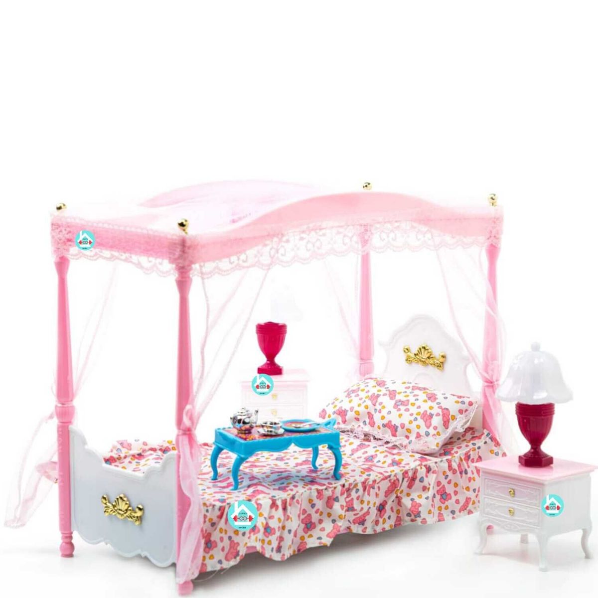GENERICO - Set de cama con tul barbie