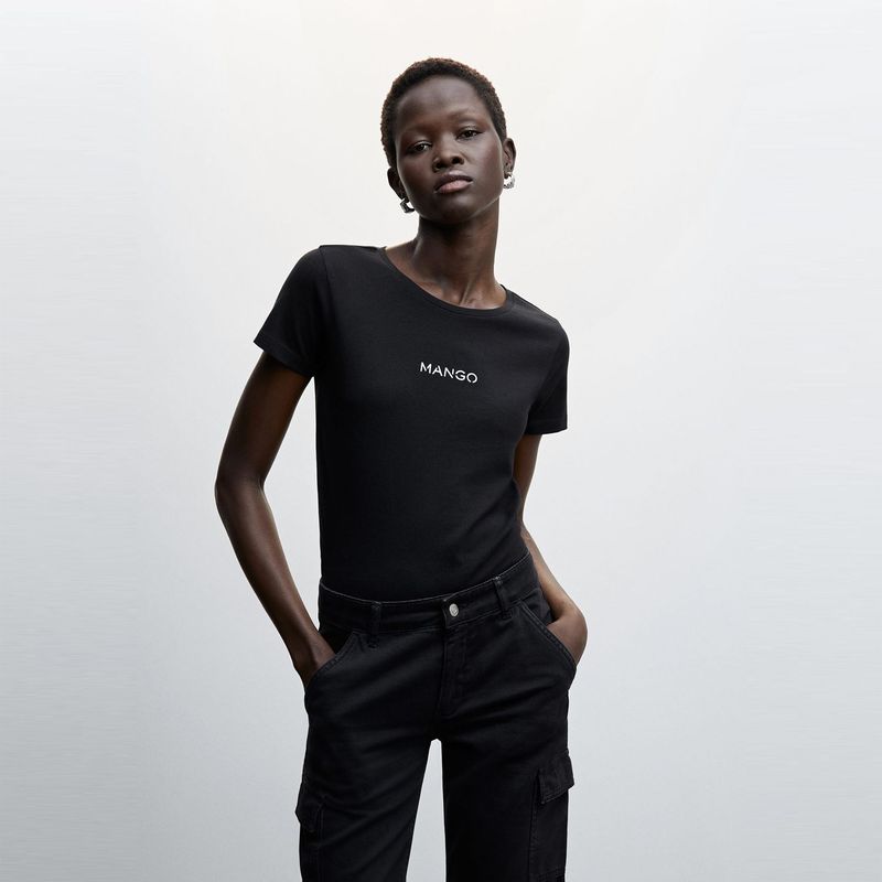 MANGO - Polo Manga Corta Algodón Mujer Mango