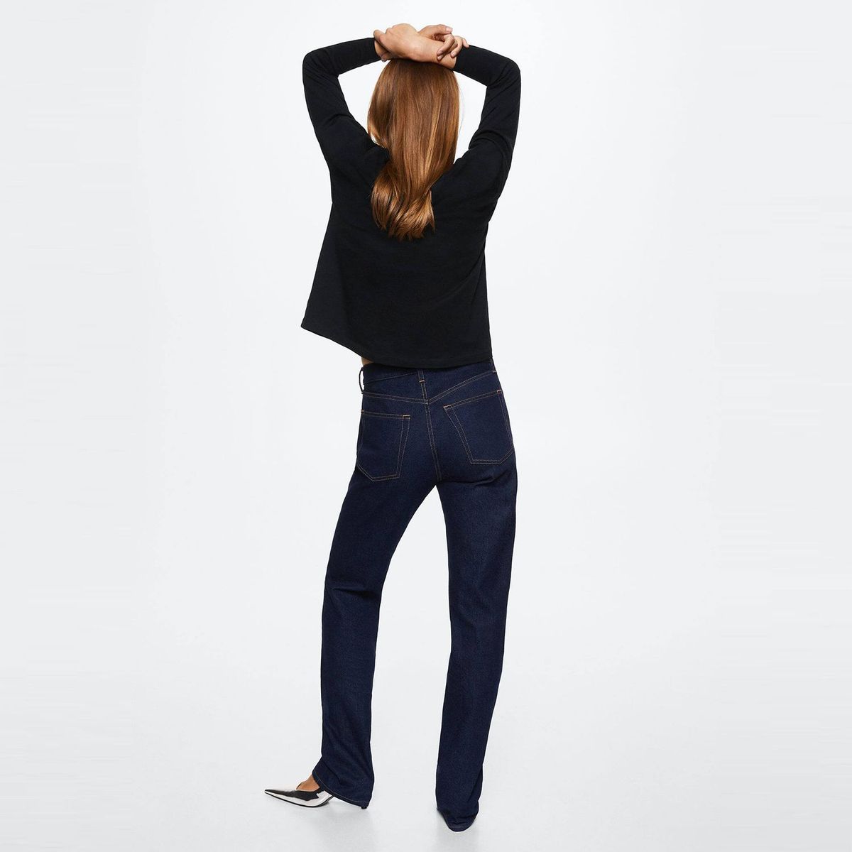 MANGO - Polo Manga Larga Algodón Mujer Mango