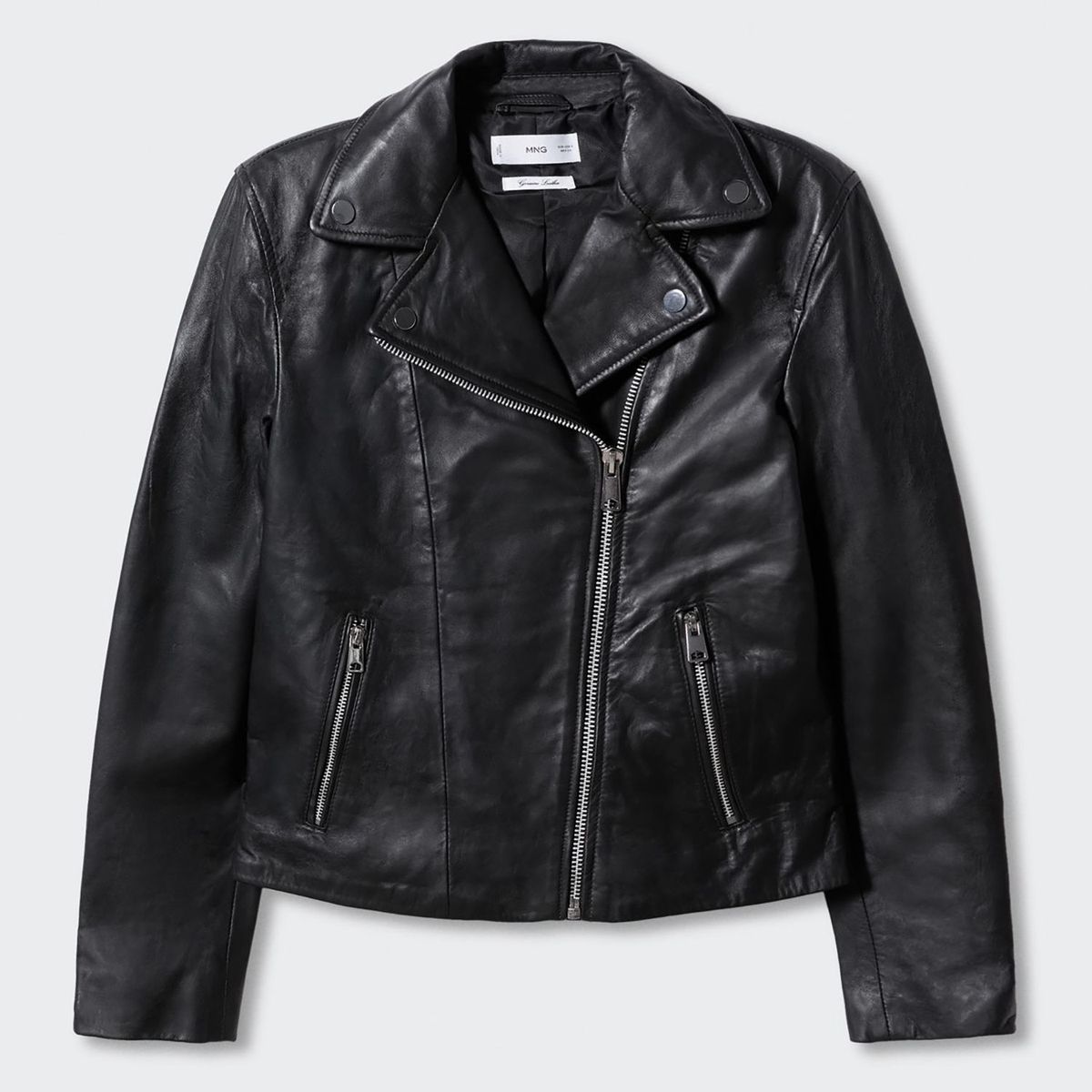 MANGO - Casaca de Cuero Mujer Mango