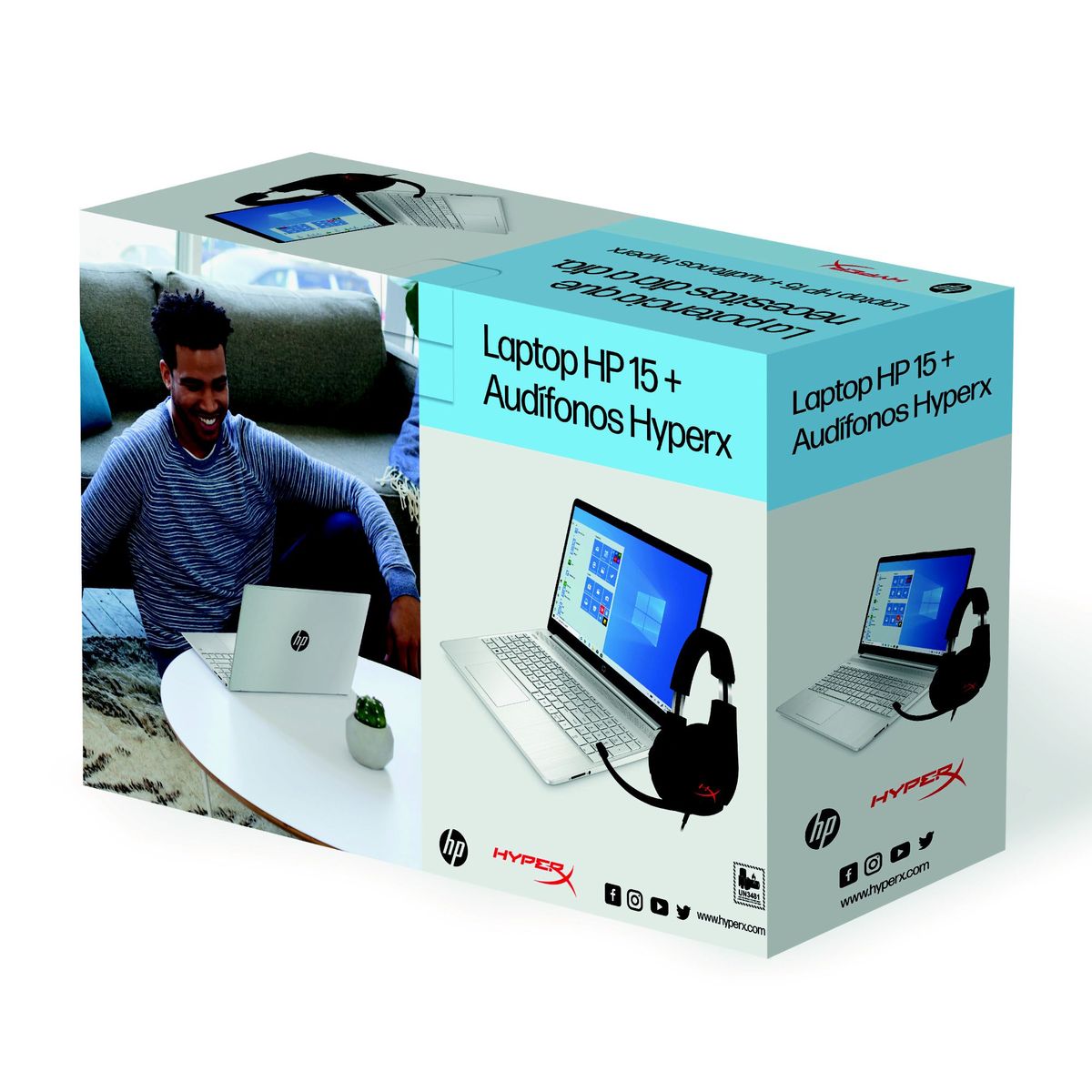 HP - Laptop Hp Amd Ryzen 7 12gb 512gb Ssd Serie 5000 15.6" + Audífono Hyperx