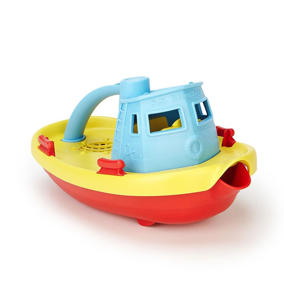 GREEN TOYS - Juguete Bote Remolcador Azul Green Toys