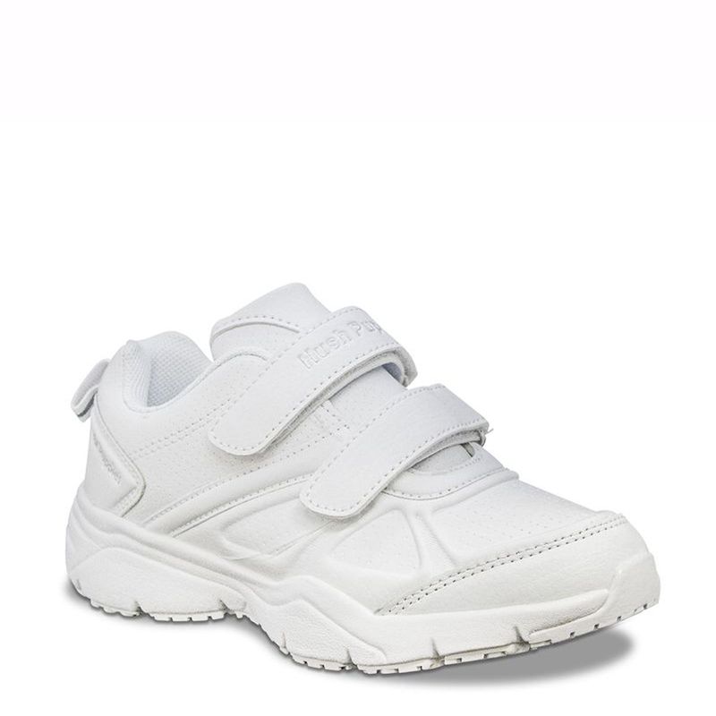 HUSH PUPPIES - Zapatilla Escolar Runner 2 Velcro Blanco Unisex Hush Puppies