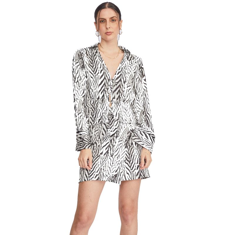 FINDING MAGNOLIA - Vestido Corto Casual Seda Mujer Finding Magnolia