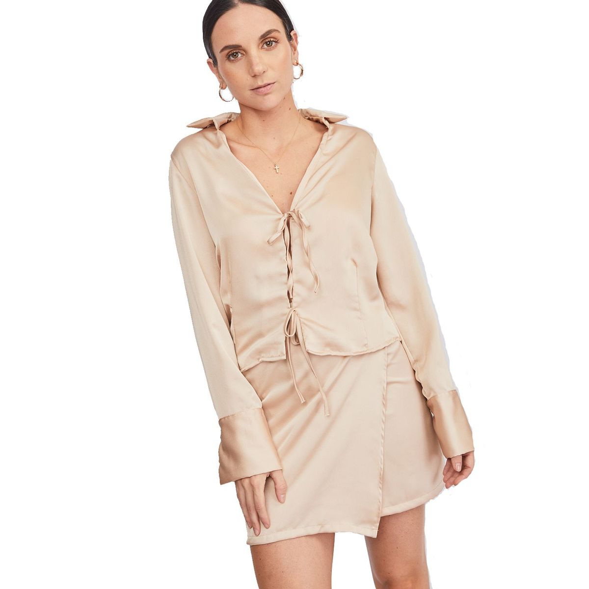FINDING MAGNOLIA - Vestido Corto Casual Seda Mujer Finding Magnolia