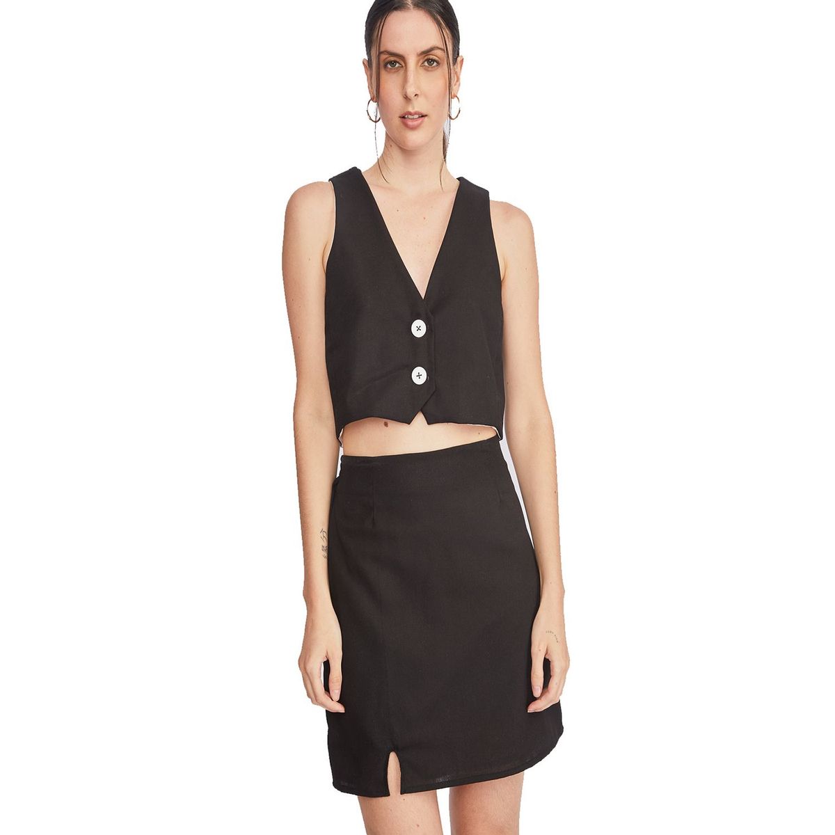 FINDING MAGNOLIA - Short 100% Lino Mujer Finding Magnolia..