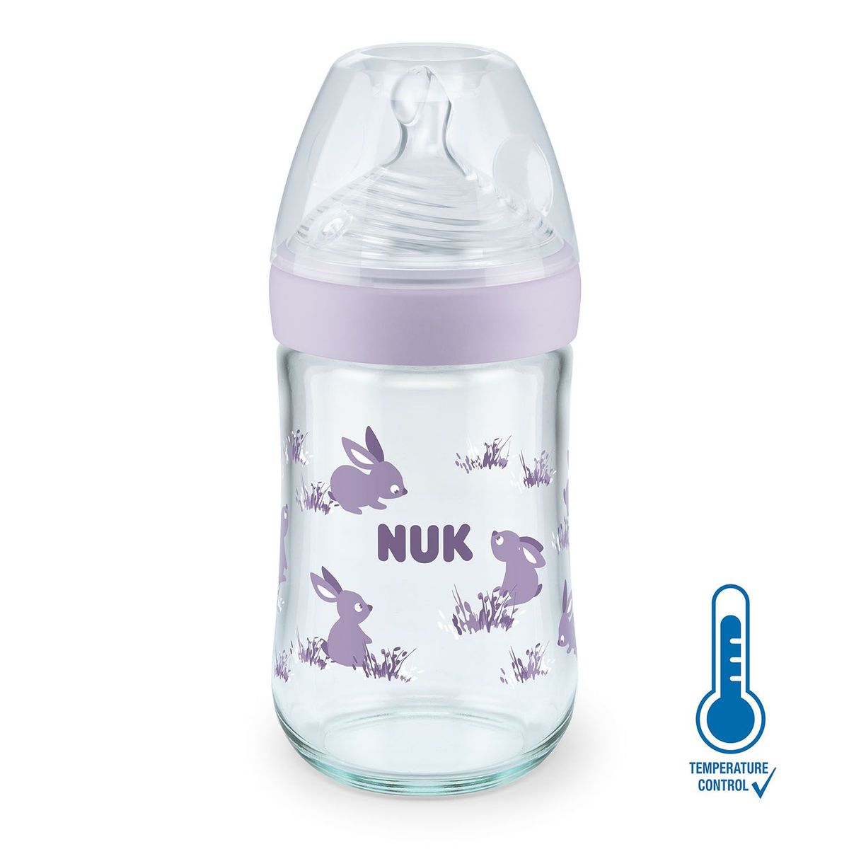 NUK - Biberón Nature Sense Vidrio CT 240ml Nuk