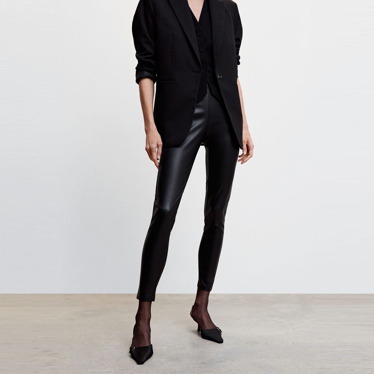 MANGO - Pantalón Legging Mujer Mango