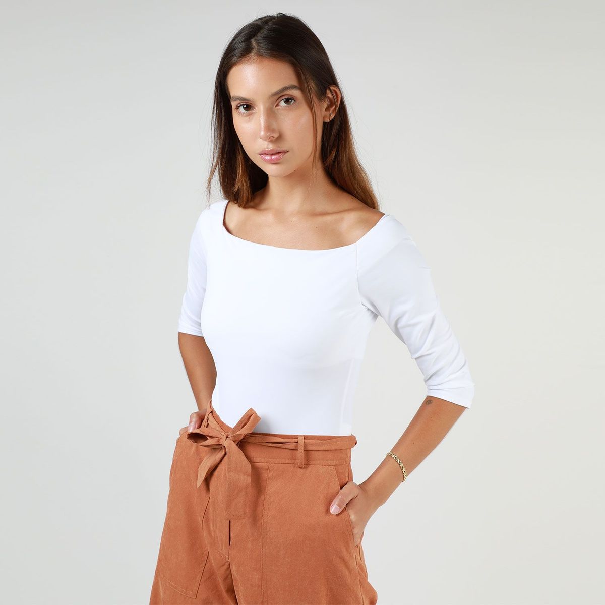 BASEMENT - Body Manga Larga Mujer Basement