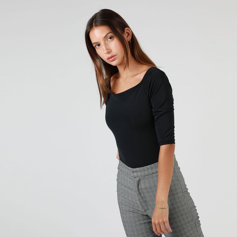 BASEMENT - Body Manga Larga Mujer Basement