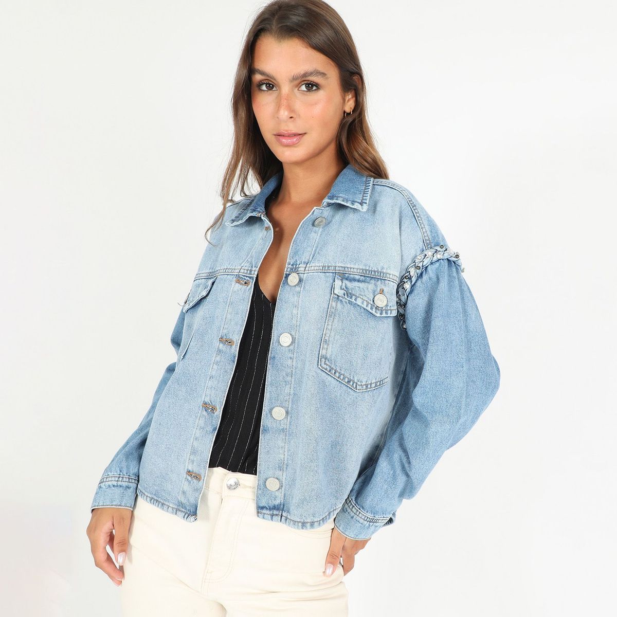 BASEMENT - Casaca Denim Mujer Basement