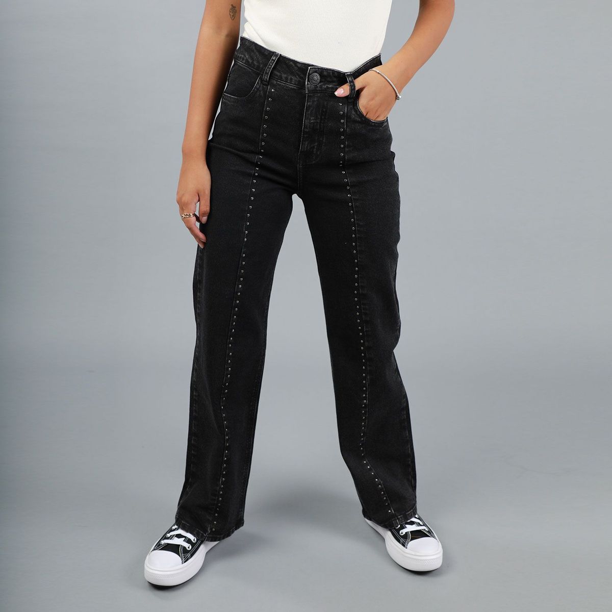 DENIMLAB - Pantalón Jean Baggy Mujer Denimlab