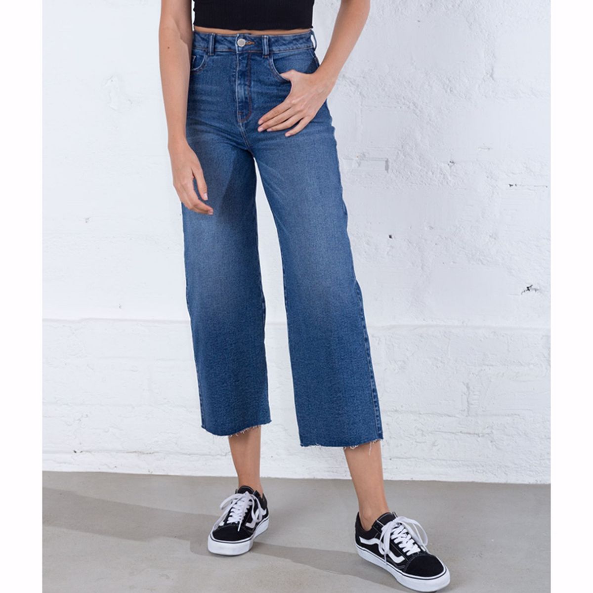 NAF NAF - Pantalón Jean Culotte Mujer Naf Naf