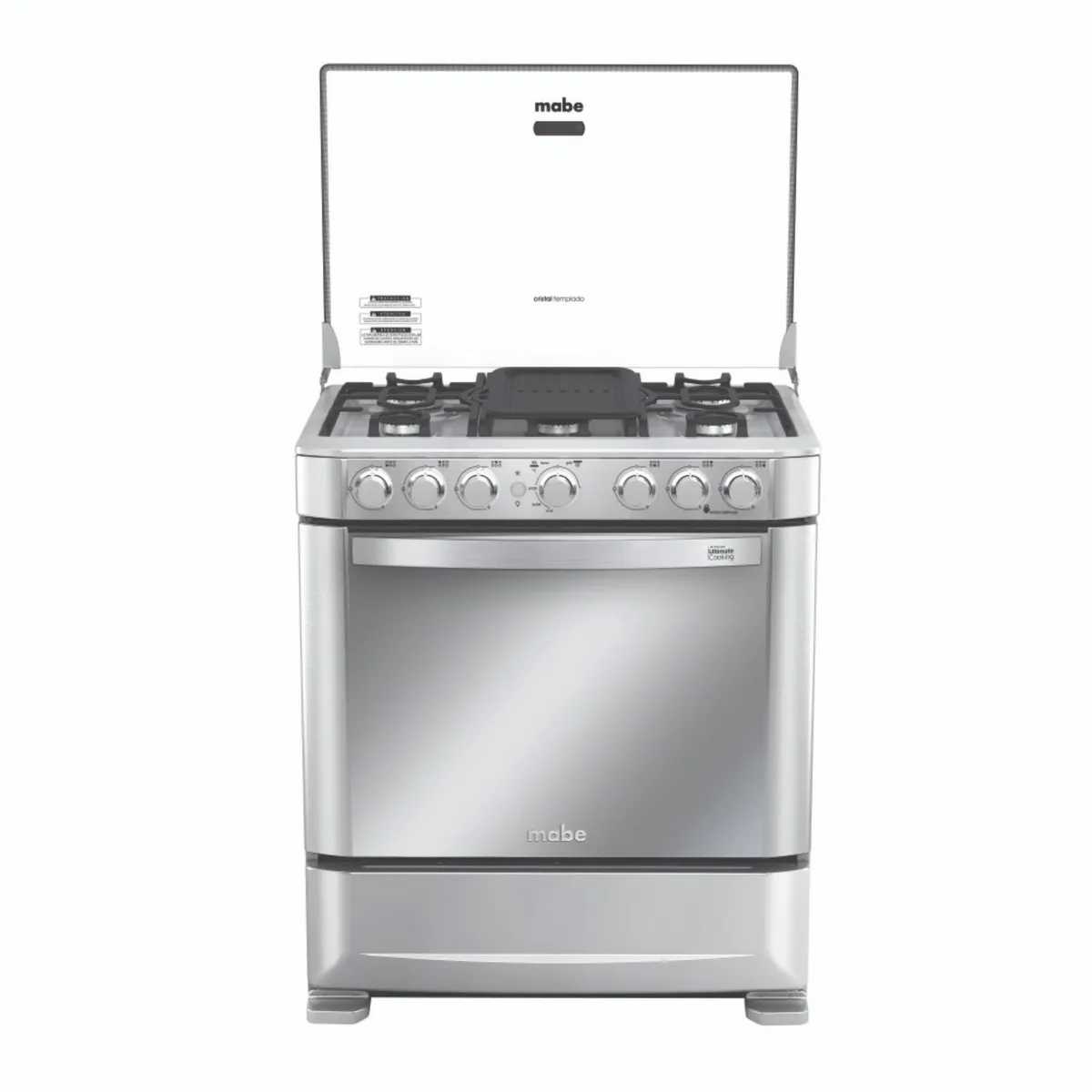 MABE - Cocina a Gas 76Cm 6 Hornillas Inox CMP7630FX0