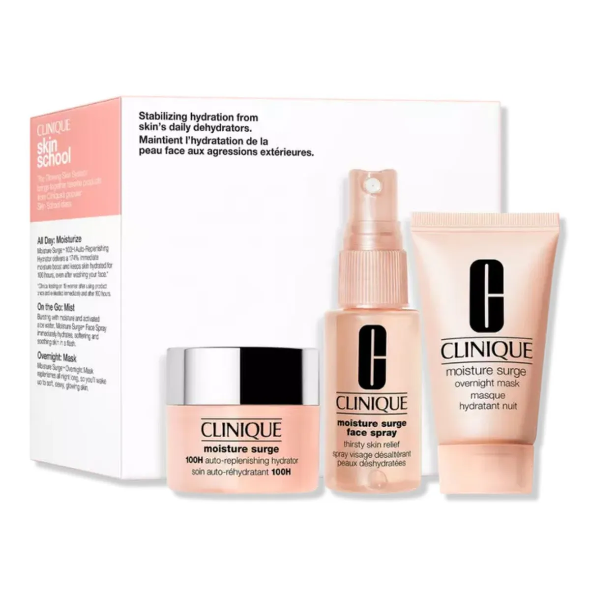 CLINIQUE - Set Básicos Moisture Surge: Hidratación Deslumbrante