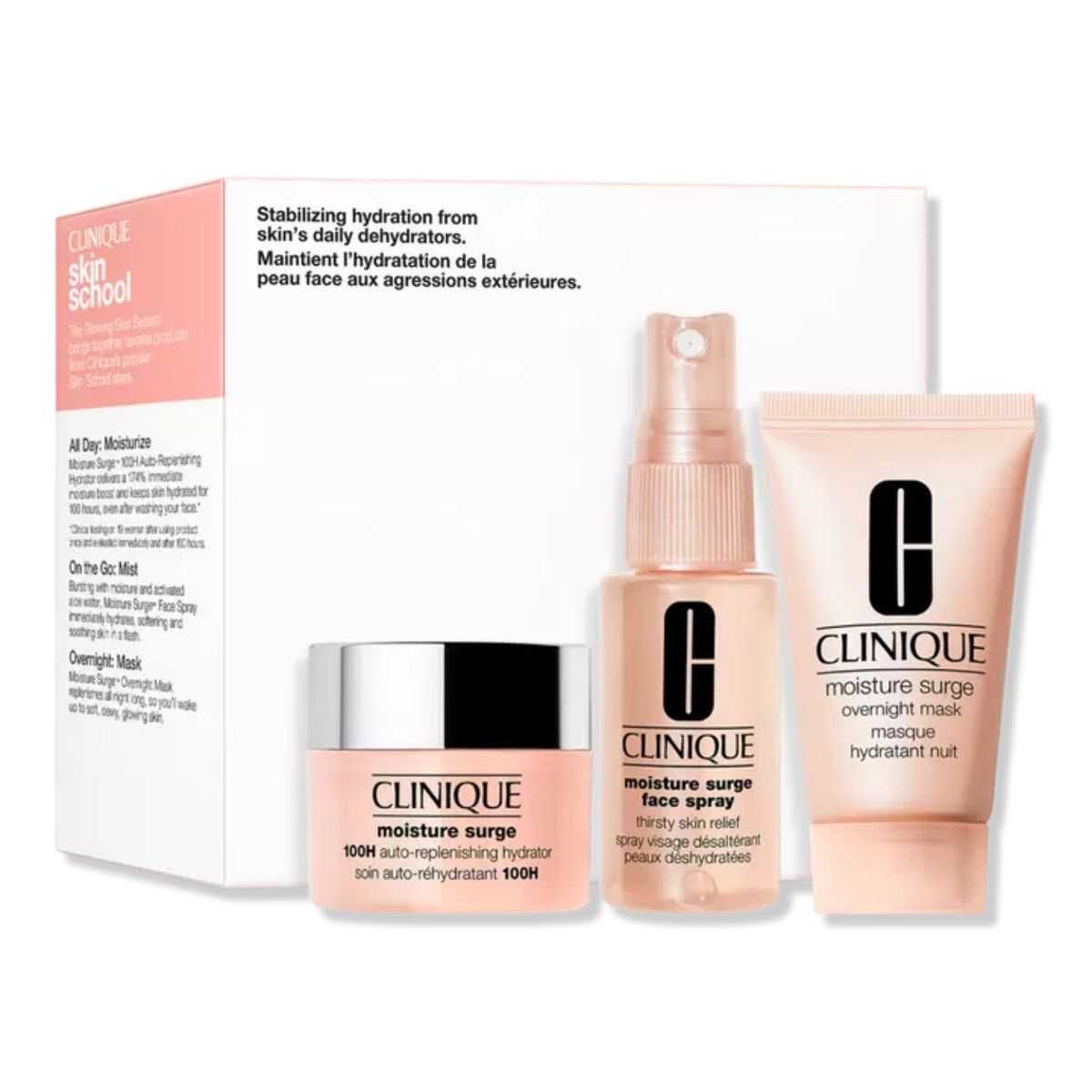 CLINIQUE - Set Básicos Moisture Surge: Hidratación Deslumbrante