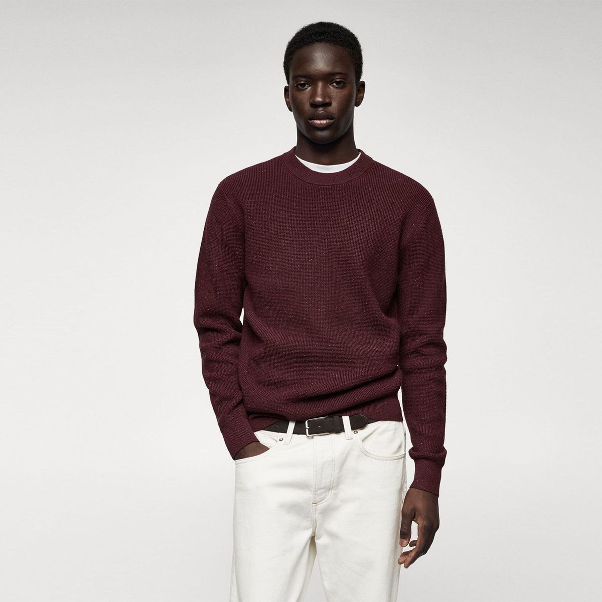 MANGO - Chompa Jersey Hombre Mango