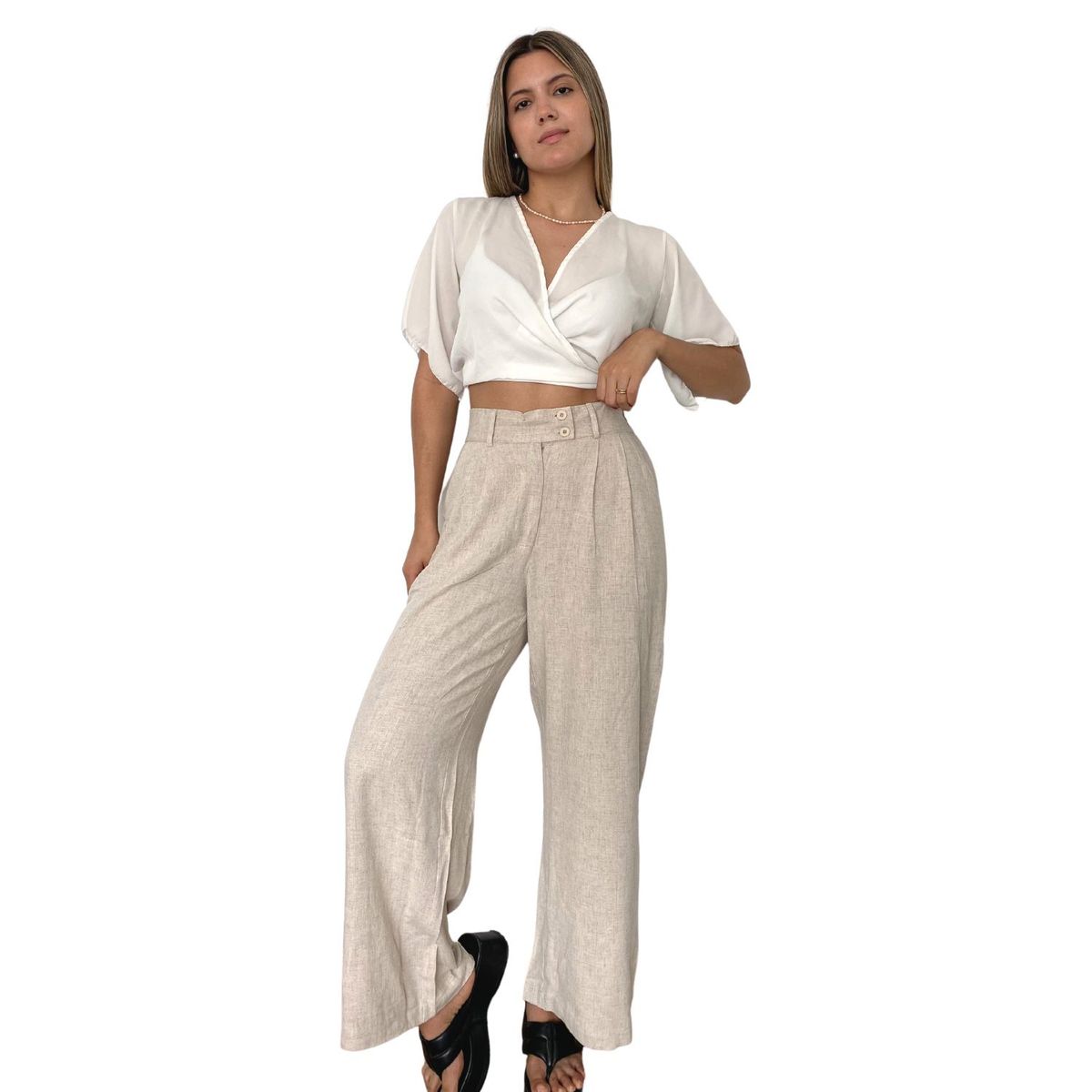 JAROLA - Pantalón Palazzo Mujer Jarola