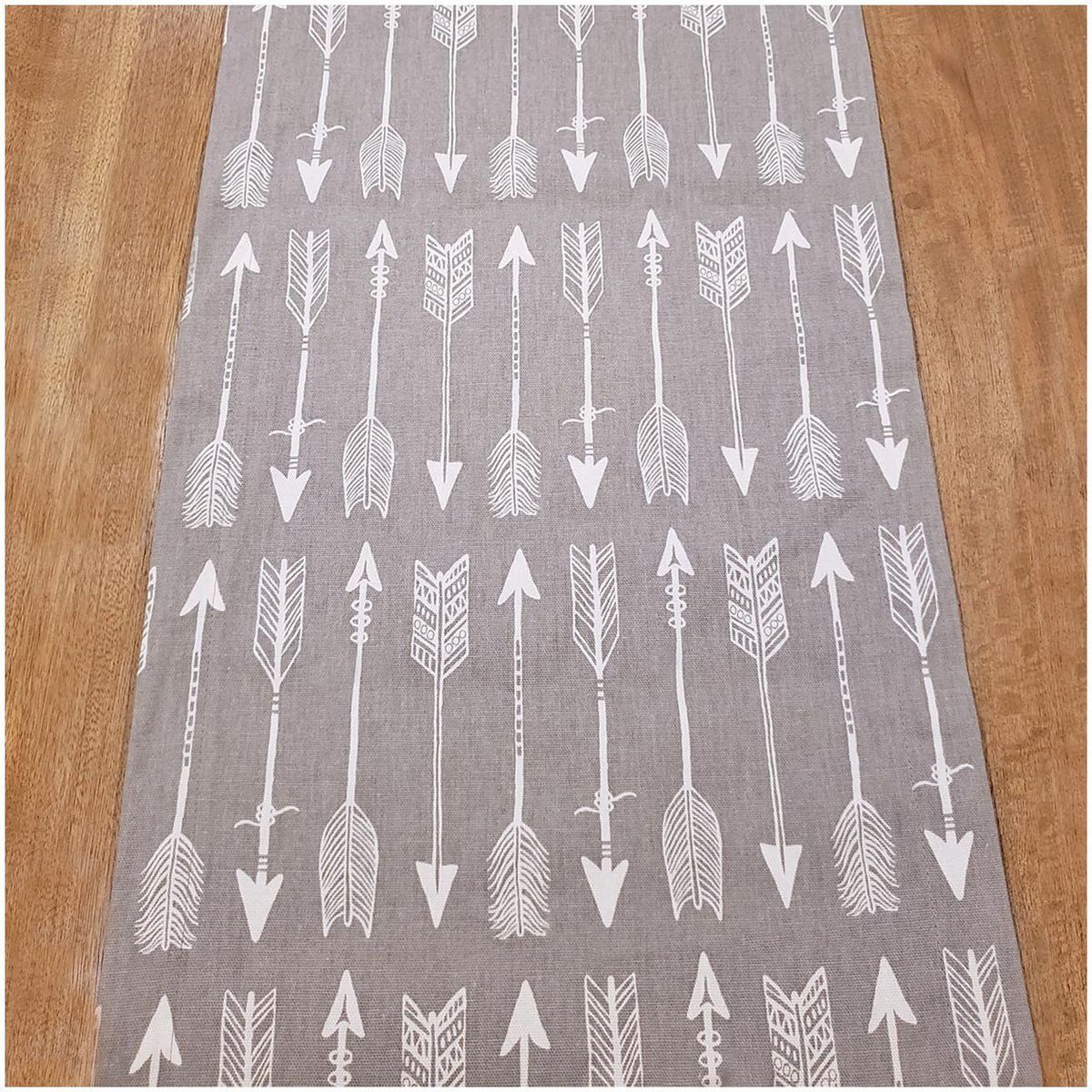 EL TWIST HOME - Camino de mesa Flechas Gray 35 x 233 cm