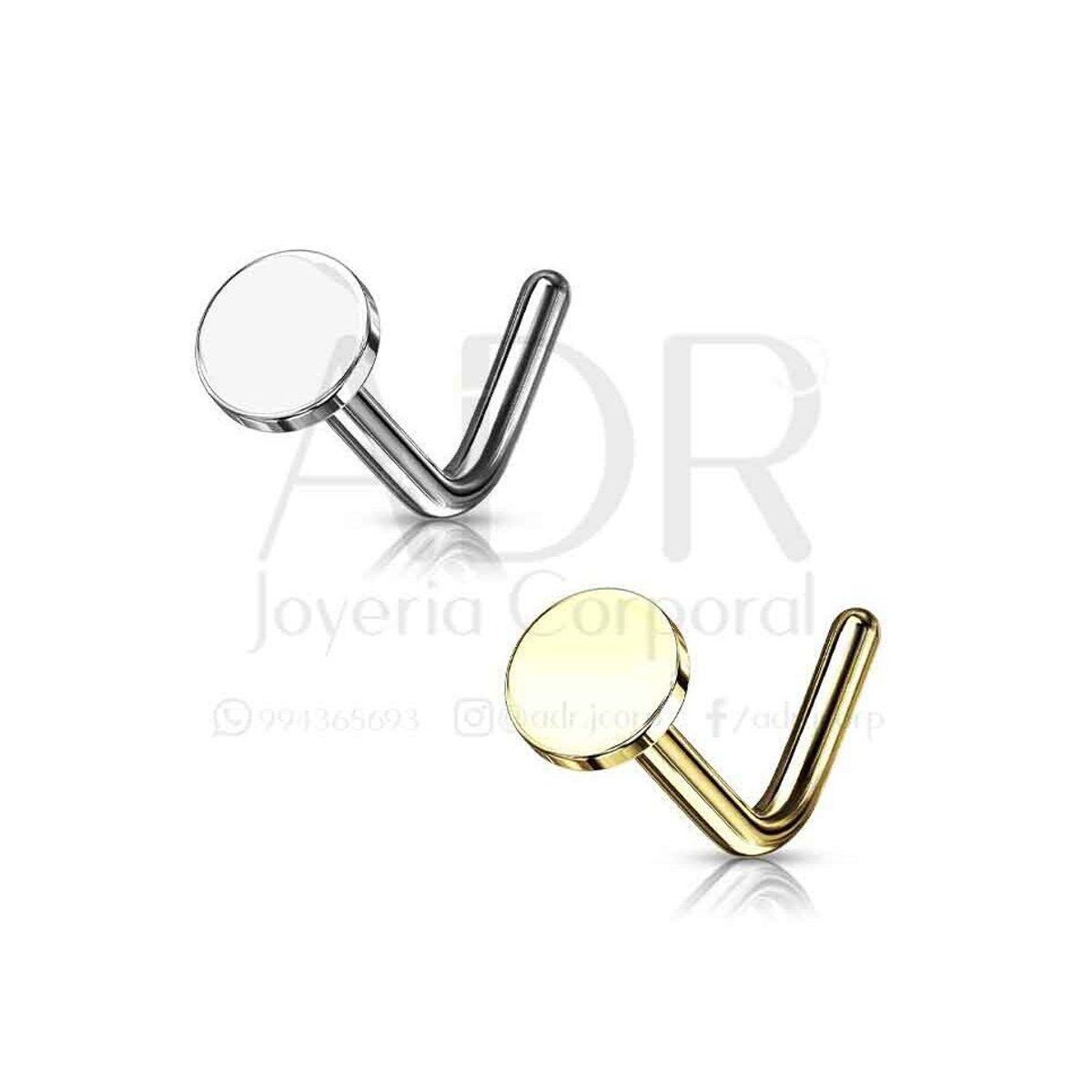 ADR JOYERIA CORPORAL - Piercing Nariz Disco -Arete Nostril