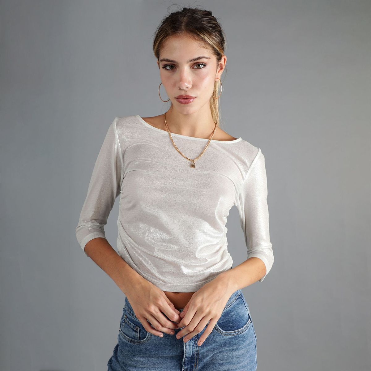 MOSSIMO - Top Manga Larga Mujer Mossimo x Luana Barron