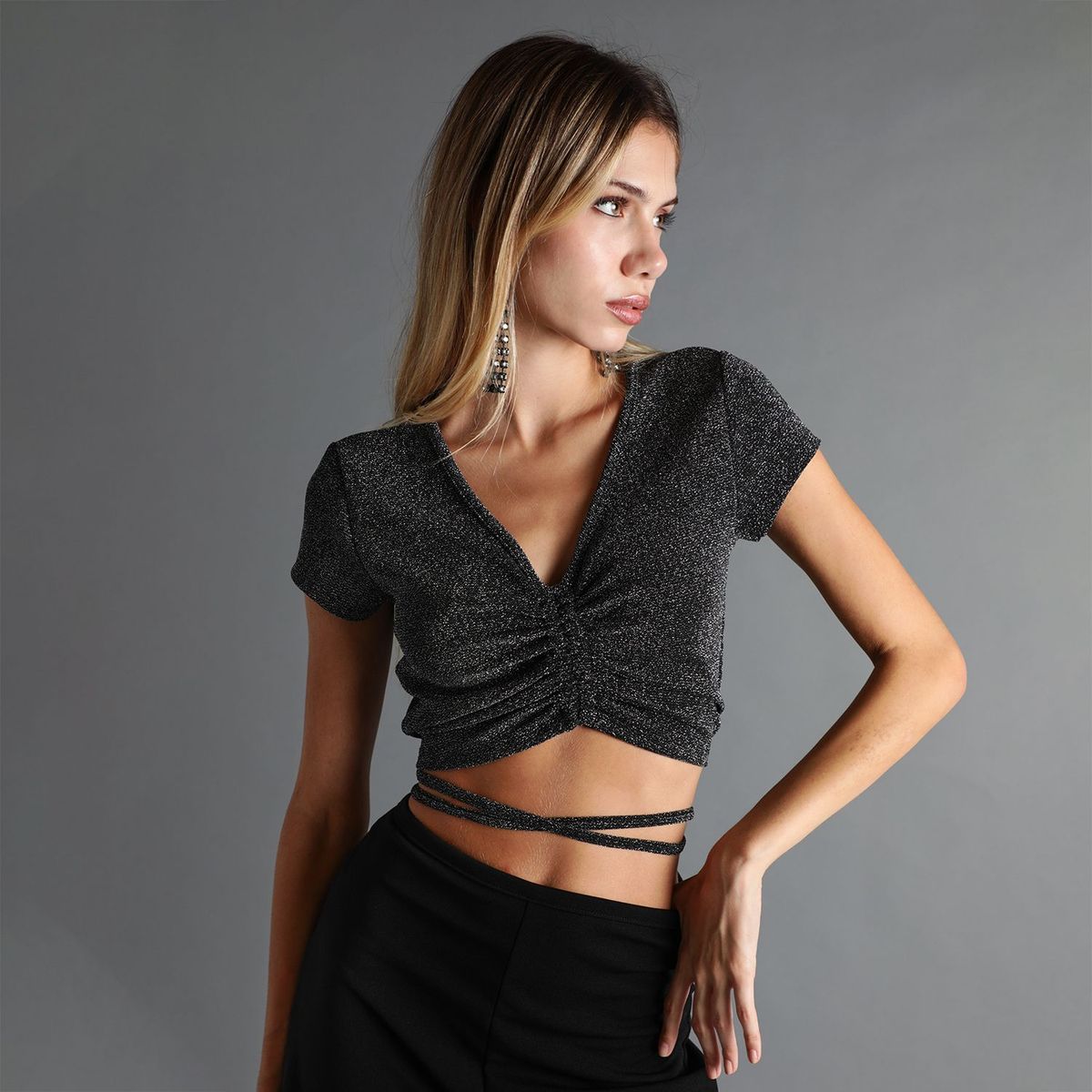 MOSSIMO - Top Manga Corta Mujer Mossimo x Luana Barron