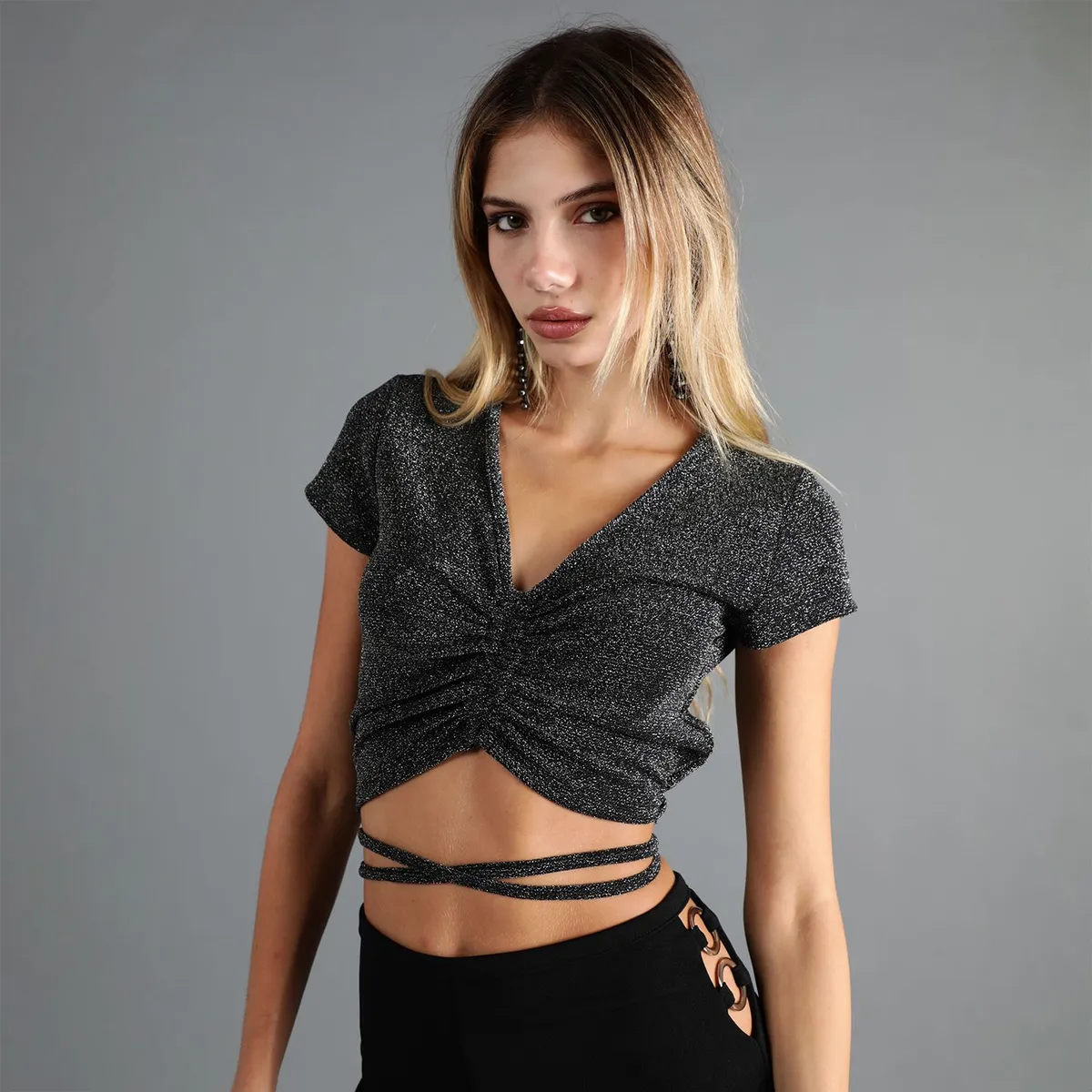 MOSSIMO - Top Manga Corta Mujer Mossimo x Luana Barron