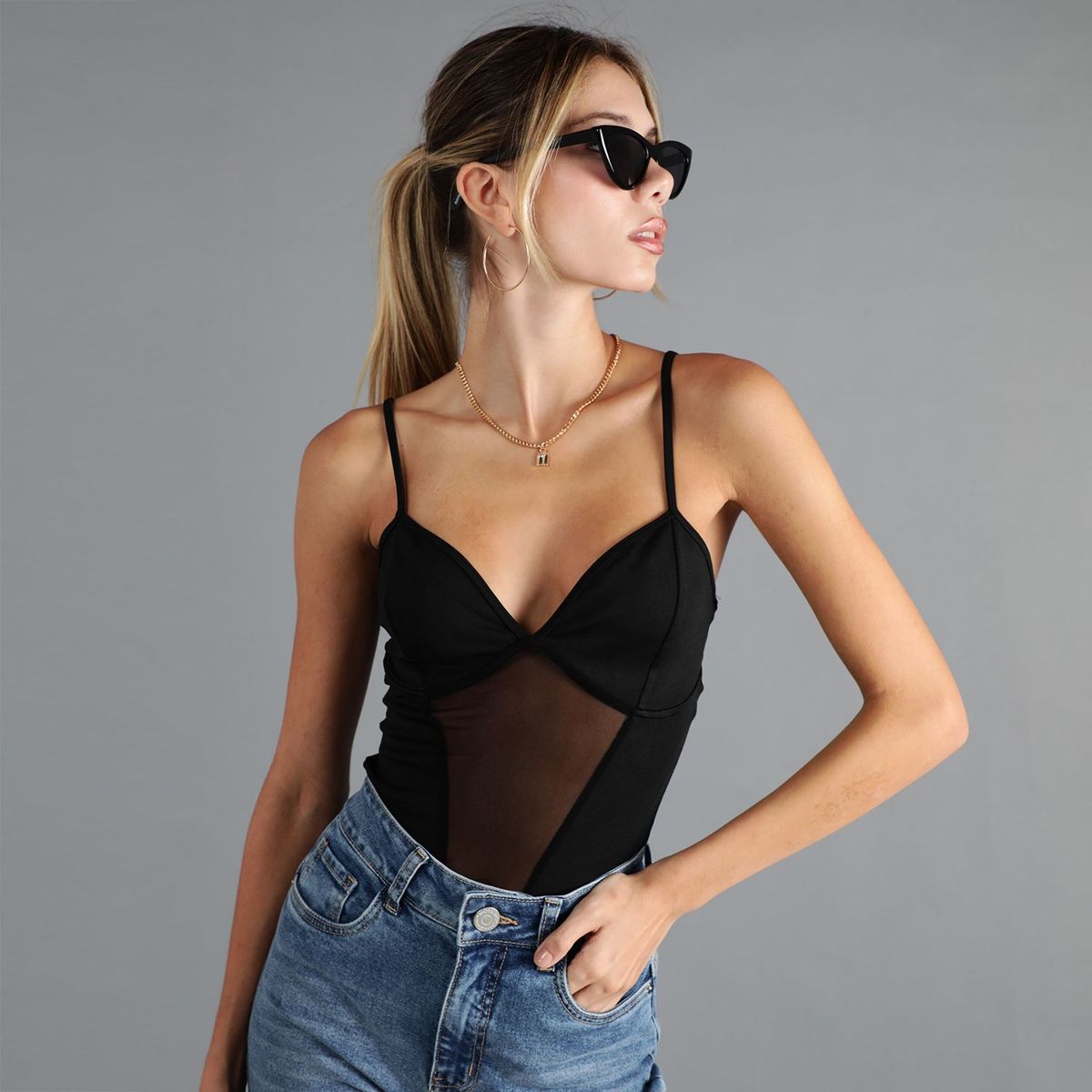 MOSSIMO - Body Manga Cero Mujer Mossimo x Luana Barron