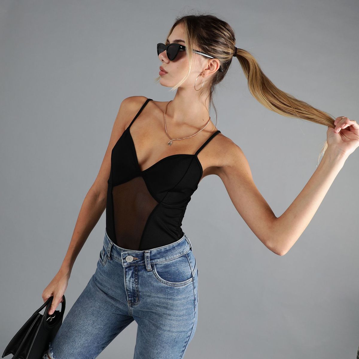 MOSSIMO - Body Manga Cero Mujer Mossimo x Luana Barron