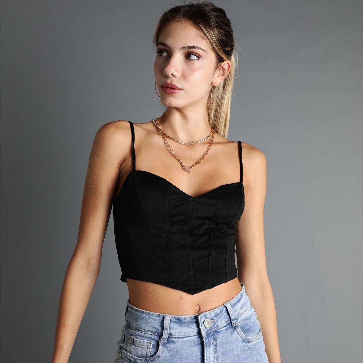 MOSSIMO - Top Manga Cero Mujer Mossimo x Luana Barron