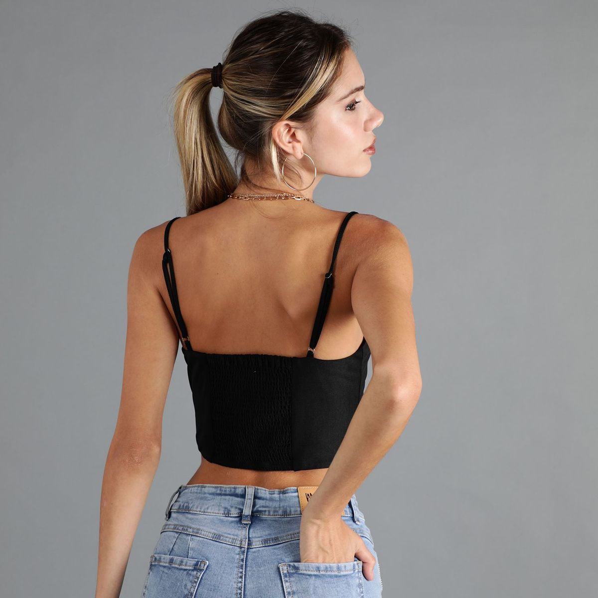 MOSSIMO - Top Manga Cero Mujer Mossimo x Luana Barron