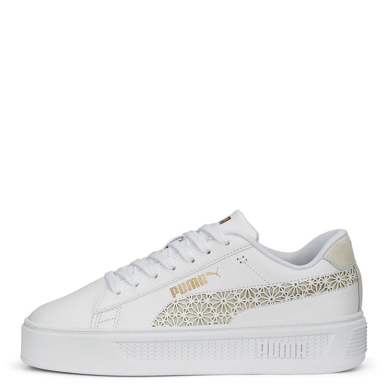 PUMA - Zapatillas urbanas Mujer Smash Platform v3 Laser Cut Puma