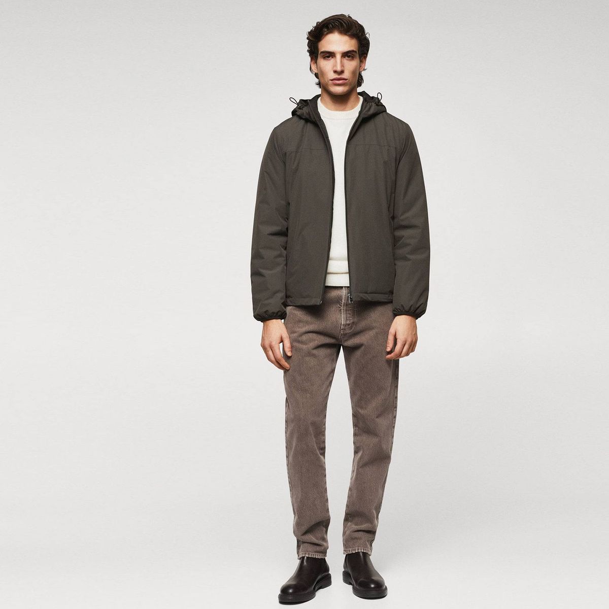 MANGO - Casaca Impermeable Hombre Mango Man Performance