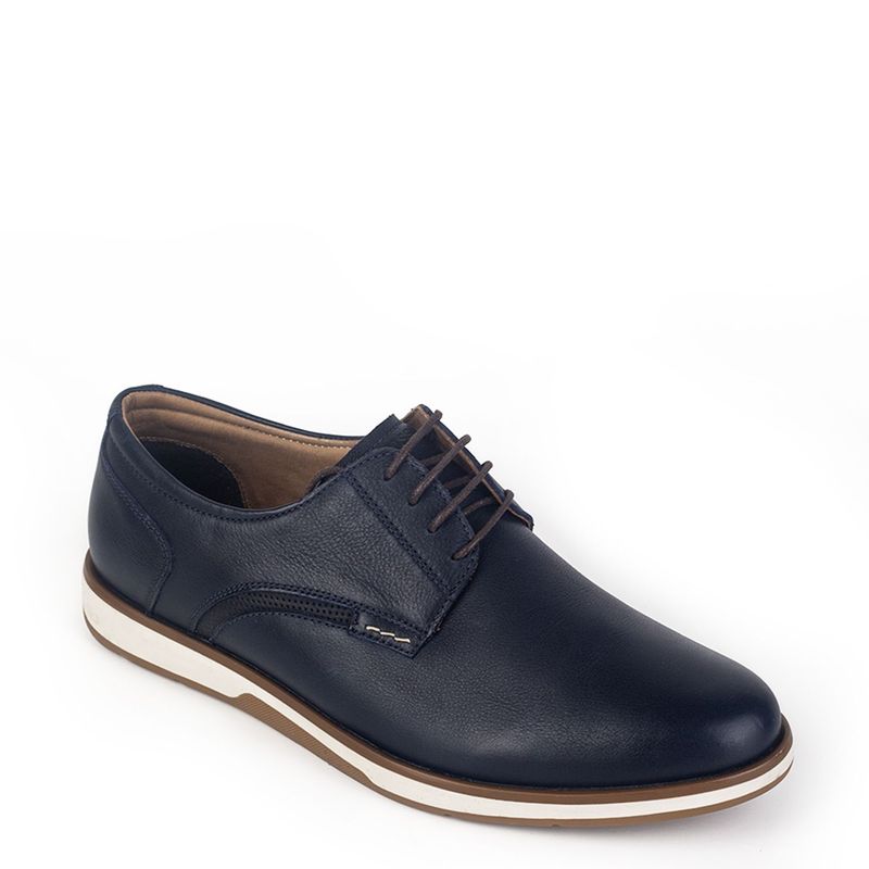 DAUSS - Zapatos casuales Hombre 3702A Cuero Azul Dauss
